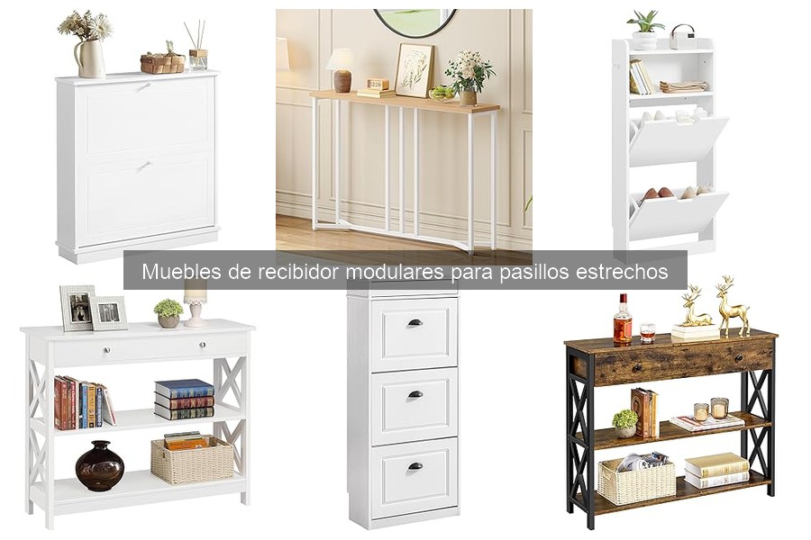 Muebles de Recibidor Modulares para Pasillos Estrechos