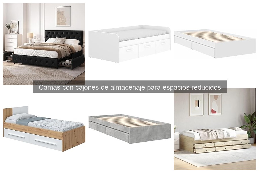 Opiniones sobre camas con cajones de almacenaje para espacios reducidos
