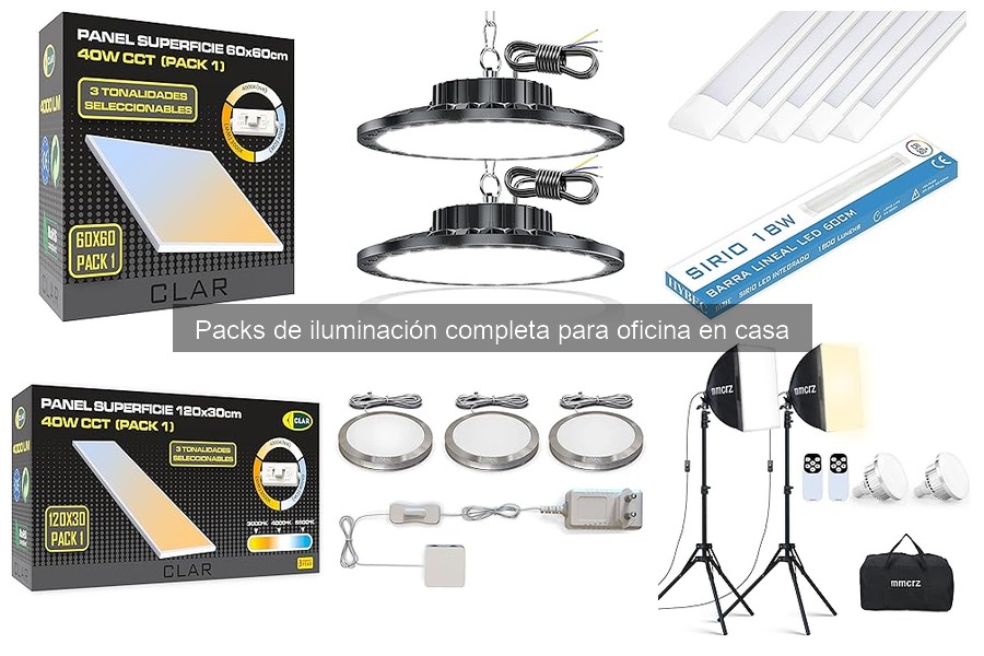 Opiniones sobre packs de iluminación completa para oficina