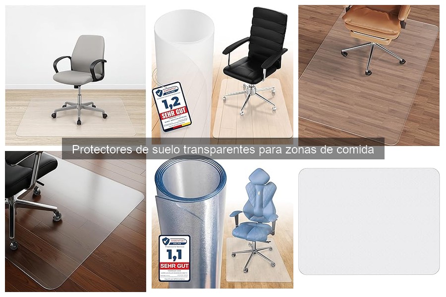 Opiniones sobre protectores de suelo transparentes para comida