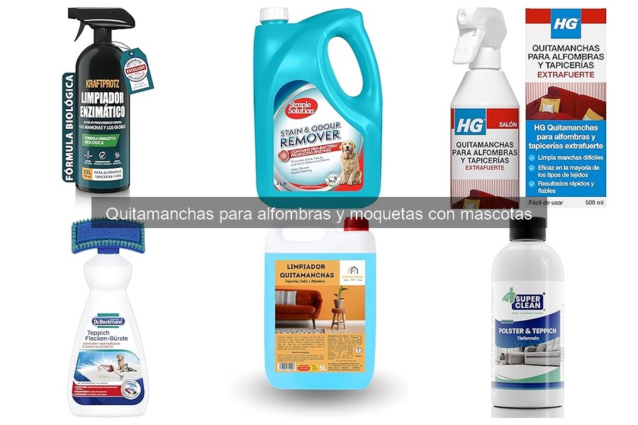 Opiniones sobre quitamanchas para alfombras con mascotas