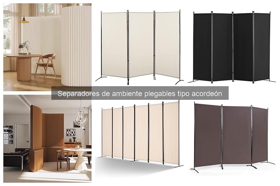 Opiniones sobre separadores de ambiente plegables tipo acordeón