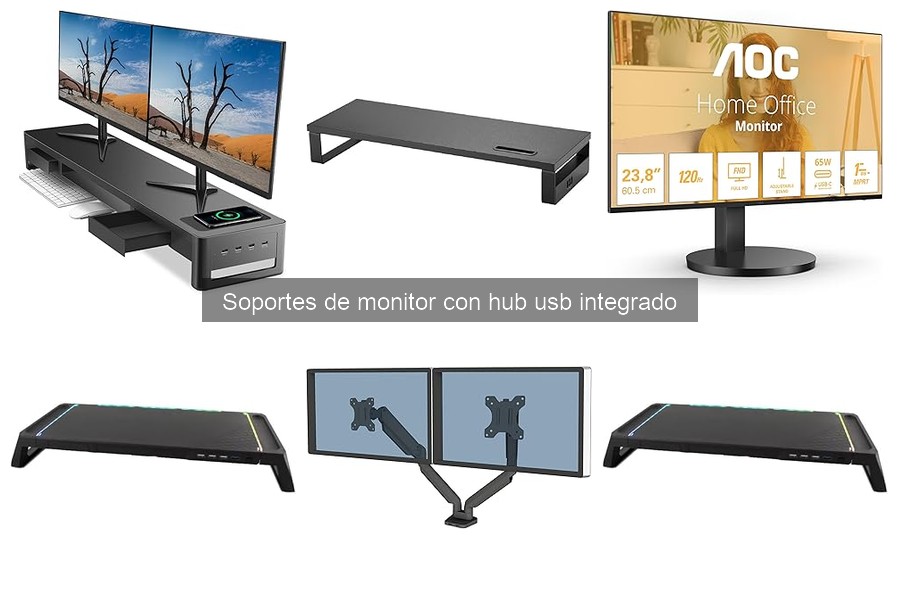 ** Opiniones sobre soportes de monitor con hub USB integrado