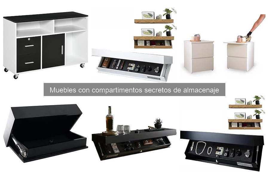 Optimiza tu hogar: Usa compartimentos secretos de almacenaje