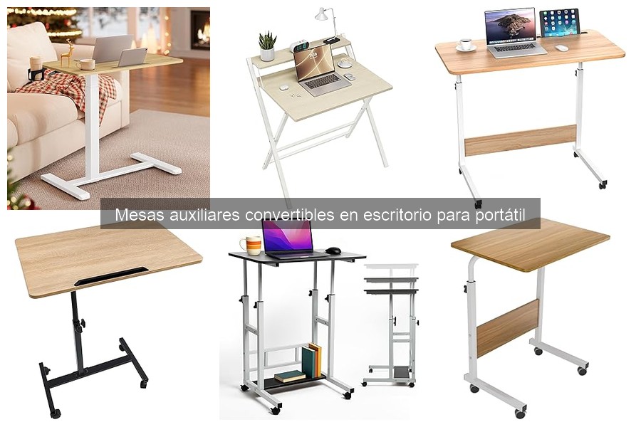 Organiza tu espacio con mesas auxiliares convertibles