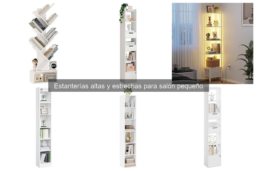 Organiza tu estantería alta y estrecha de forma efectiva