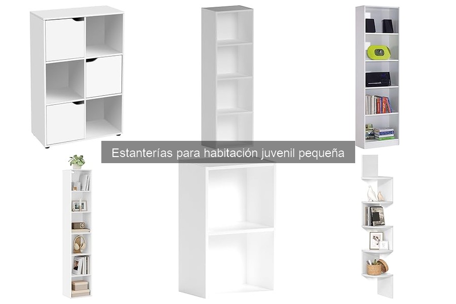 Organiza tu habitación juvenil pequeña con estanterías prácticas