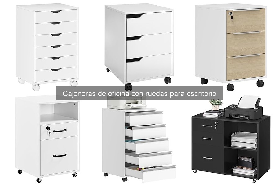 Organiza tu oficina pequeña con cajoneras con ruedas