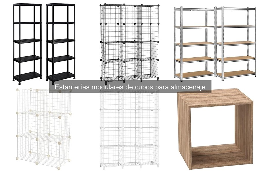 Personaliza tus estanterías modulares de cubos para el hogar