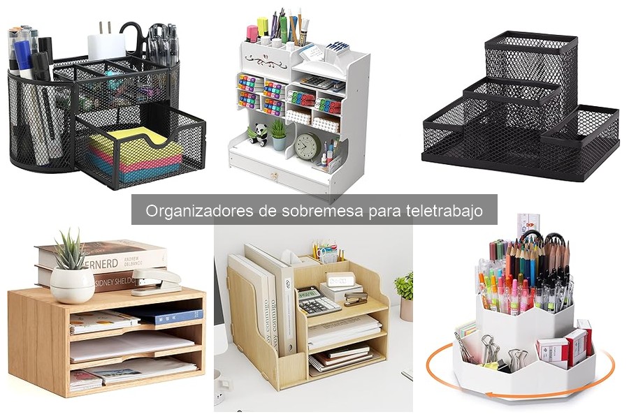 Precio promedio de organizadores de sobremesa para teletrabajo