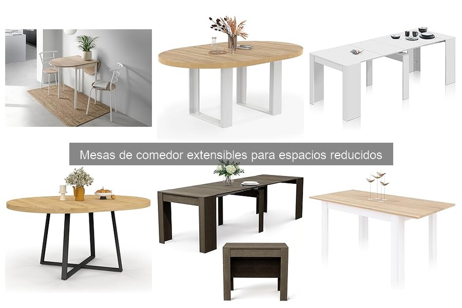 Precios de mesas de comedor extensibles para espacios pequeños