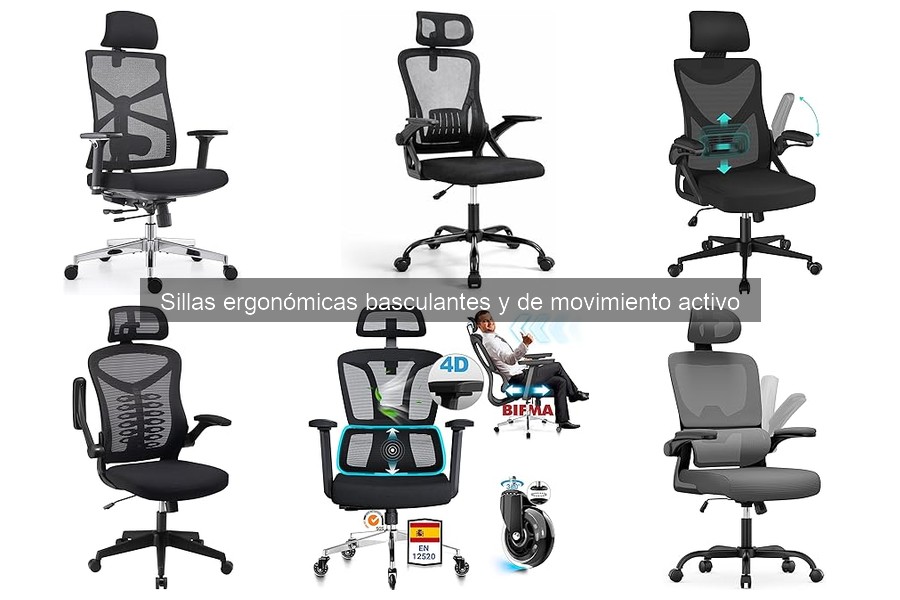 Precios promedio de sillas ergonómicas basculantes