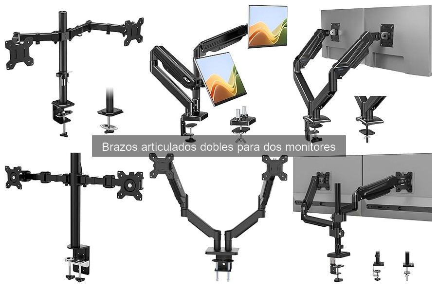 Problemas comunes con brazos articulados dobles para monitores