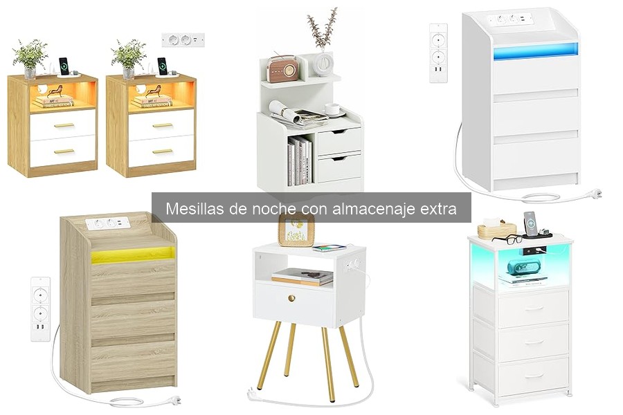 Problemas comunes con mesillas de noche y almacenamiento extra