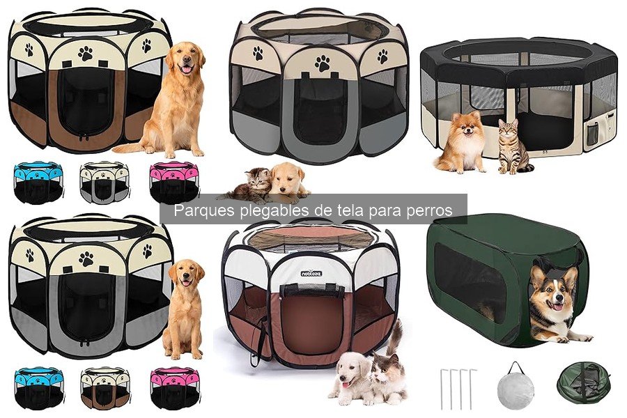 Problemas comunes con parques plegables de tela para perros