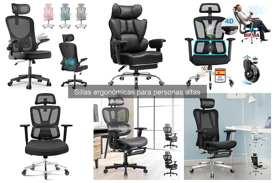 Problemas comunes con sillas ergonómicas para personas altas