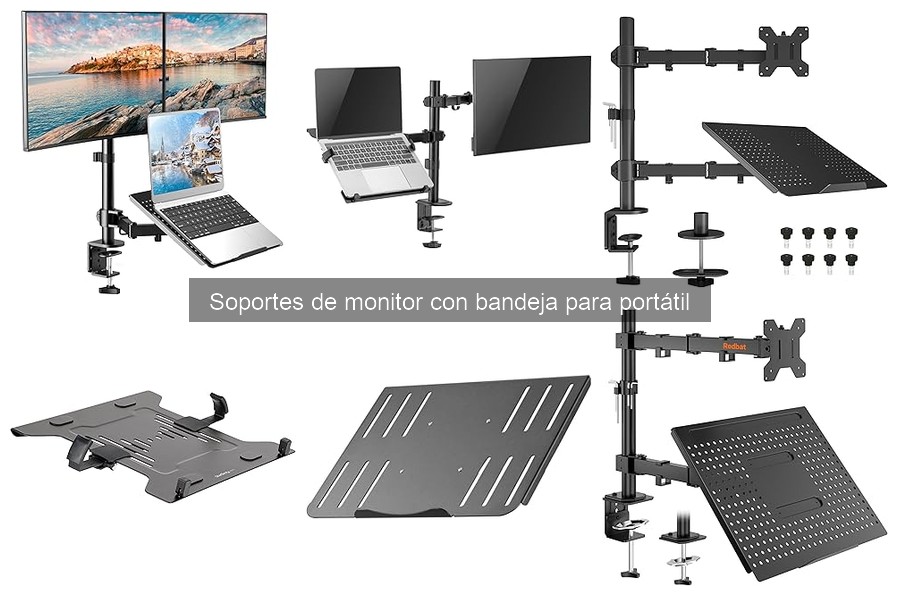 Problemas comunes con soportes de monitor y bandeja para portátil