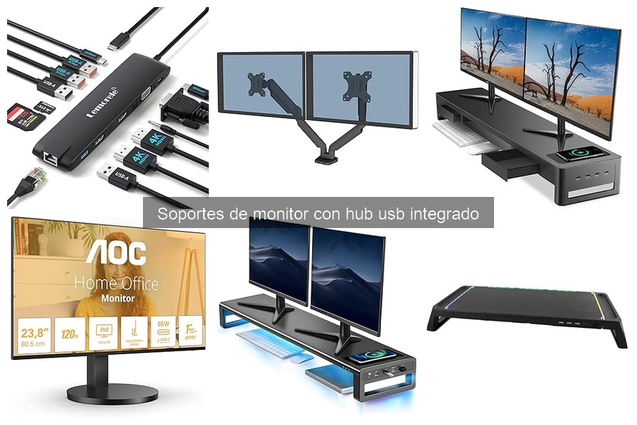 Problemas comunes con soportes de monitor y hub USB
