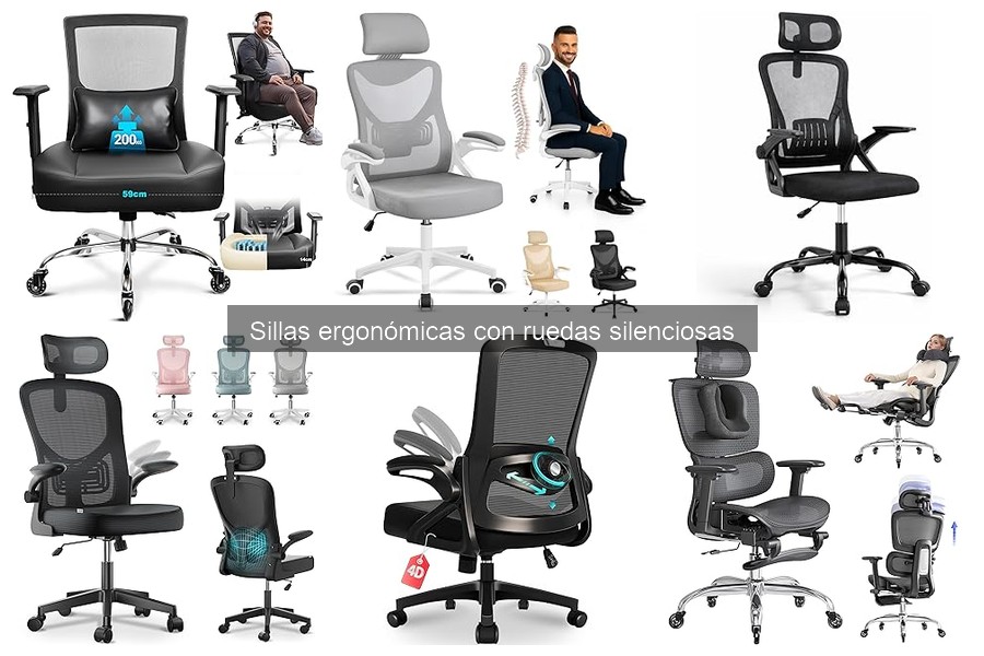 Problemas comunes de sillas ergonómicas con ruedas silenciosas