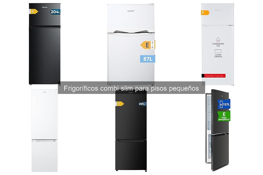 Problemas y soluciones de frigoríficos combi slim para pisos pequeños