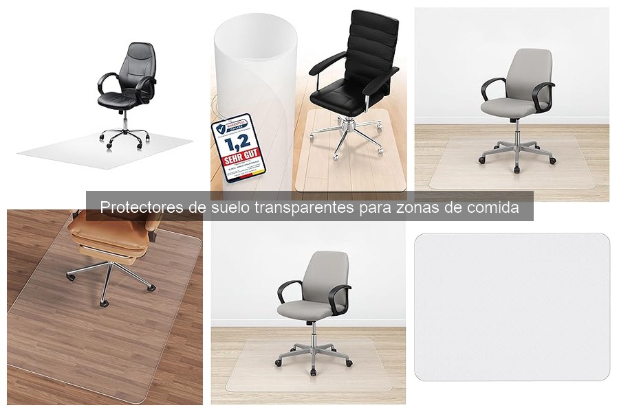 Protectores de Suelo Transparentes para Zonas de Comida