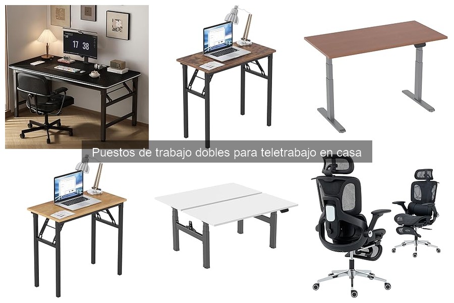 Puestos de trabajo dobles para teletrabajo: beneficios y características