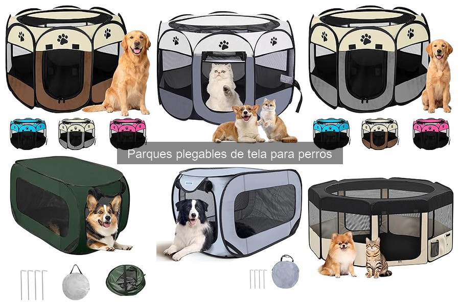 ¿Qué es un parque plegable de tela para perros?