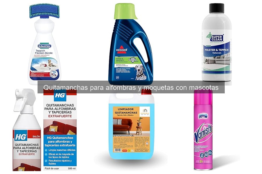 ¿Qué es un quitamanchas para alfombras y moquetas?