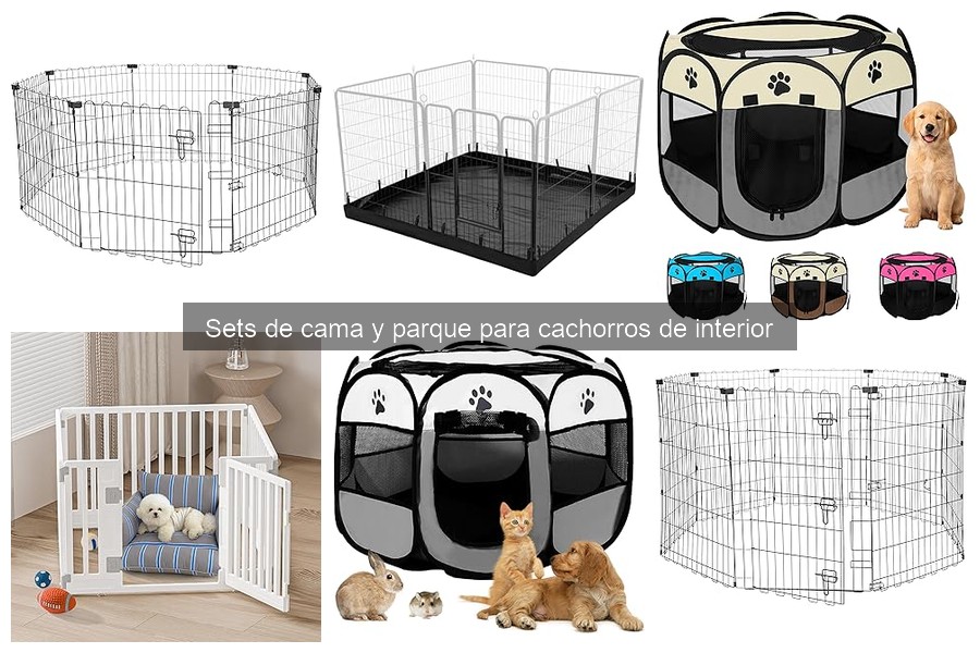 ¿Qué es un set de cama y parque para cachorros?