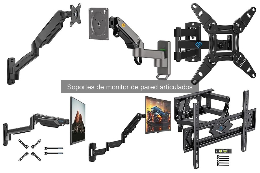 ¿Qué es un soporte de monitor de pared articulado?