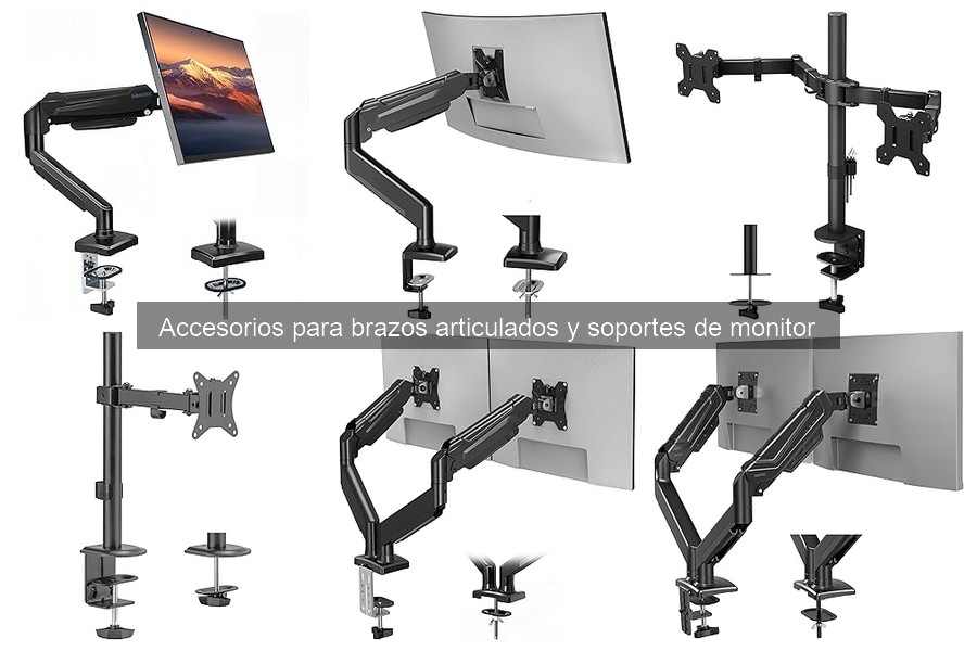 Qué son brazos articulados y soportes de monitor