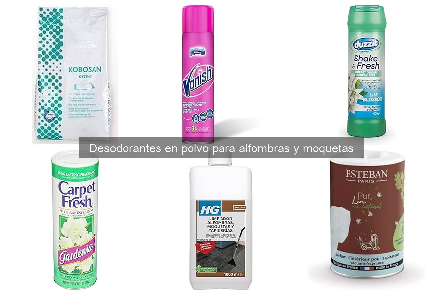 ¿Qué son los desodorantes en polvo para alfombras y moquetas?