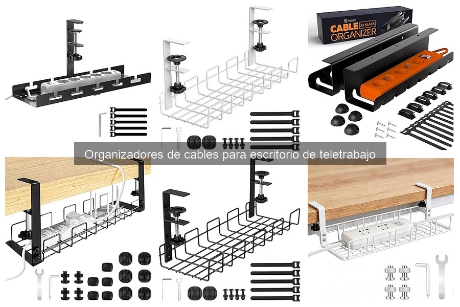 ¿Qué son los organizadores de cables para escritorio?