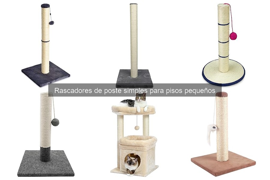 ¿Qué son los rascadores de poste simples para gatos?