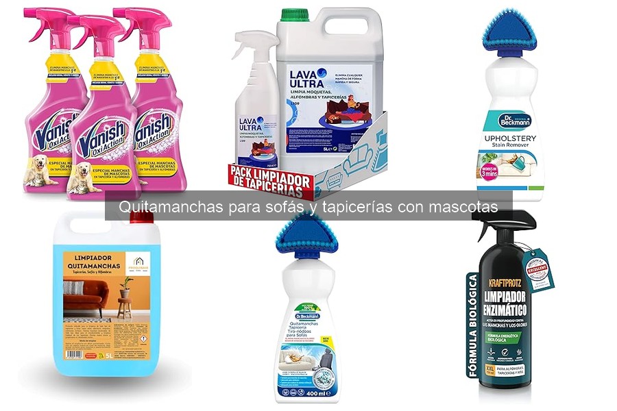 Quitamanchas seguros para sofás con perros: ¿cuáles elegir?