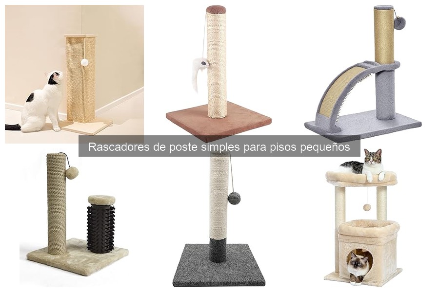 Rascadores de poste simples vs. otros tipos para gatos