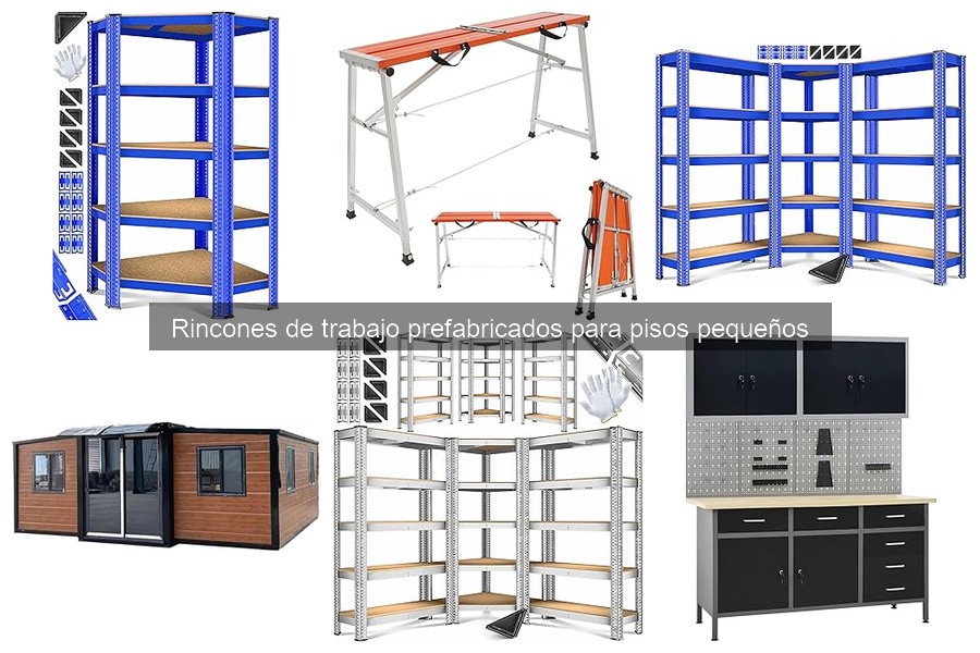 Rincones de trabajo prefabricados personalizables para espacios pequeños