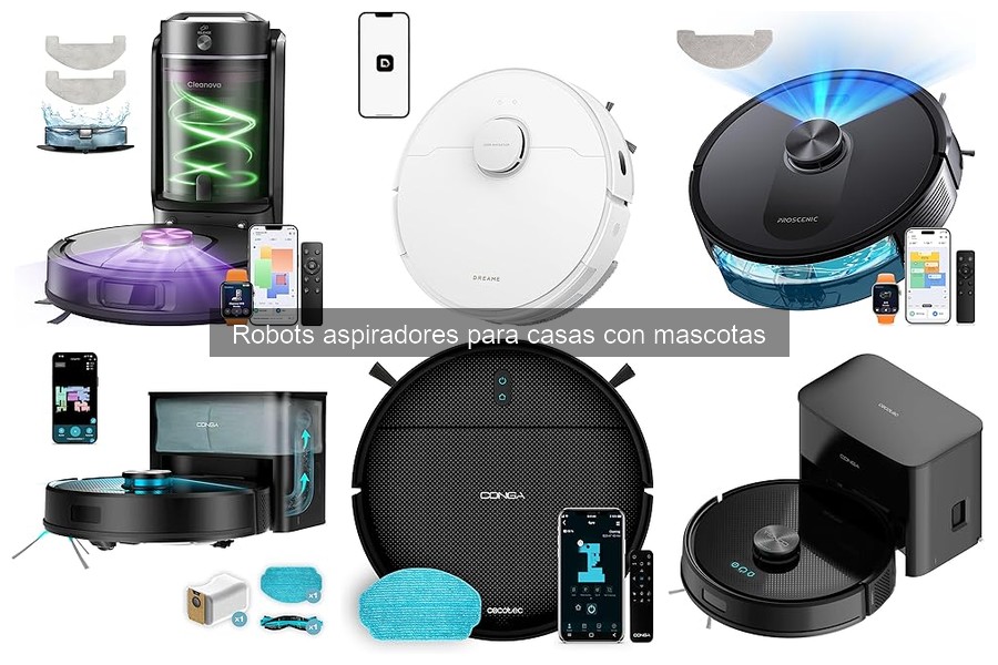 Robots aspiradores silenciosos perfectos para mascotas asustadas