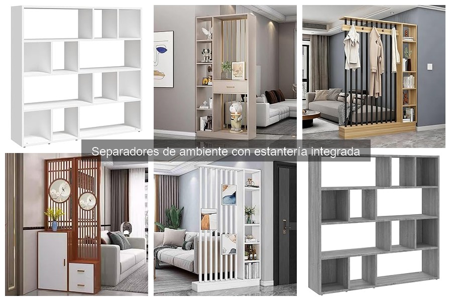 Separadores de ambiente con estantería integrada: ¿Qué son?