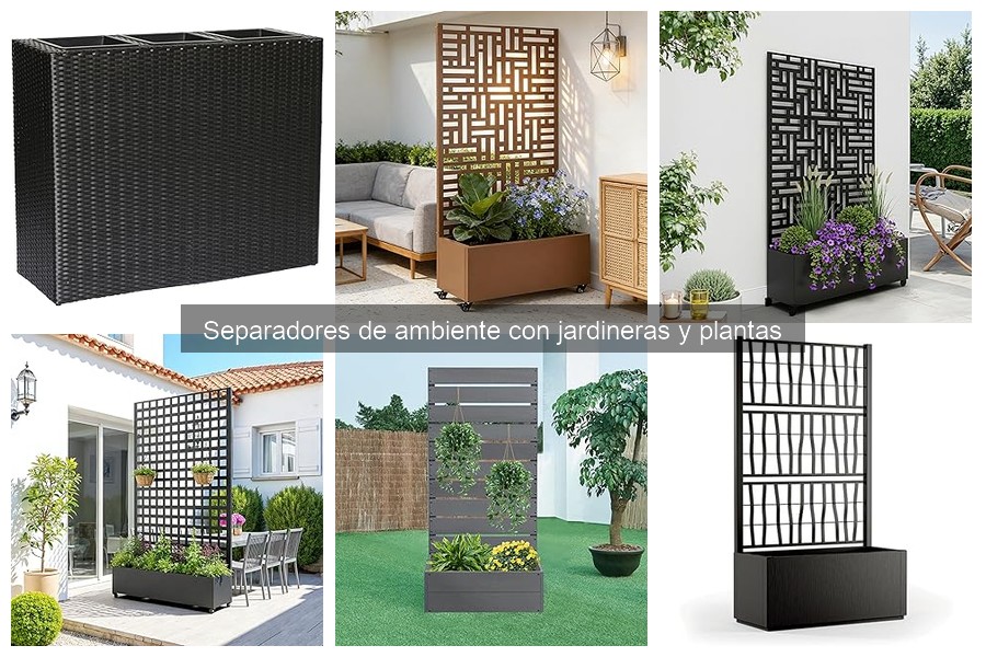 Separadores de ambiente con jardineras: ¿qué son y cómo usarlos?