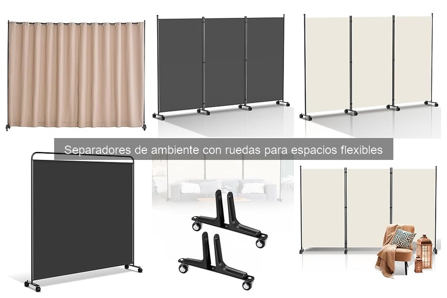 Separadores de ambiente con ruedas: ¿qué son y cómo usarlos?