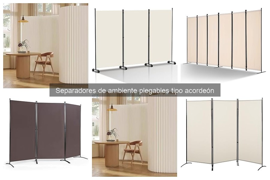Separadores de ambiente plegables tipo acordeón para casas con mascotas