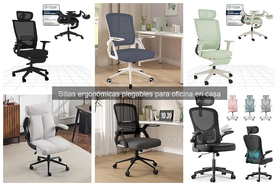Sillas ergonómicas plegables ideales para espacios pequeños