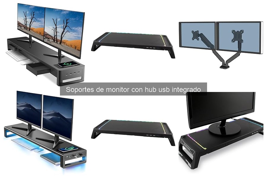 Soporte de monitor con hub USB integrado: ¿qué es y cómo usarlo?