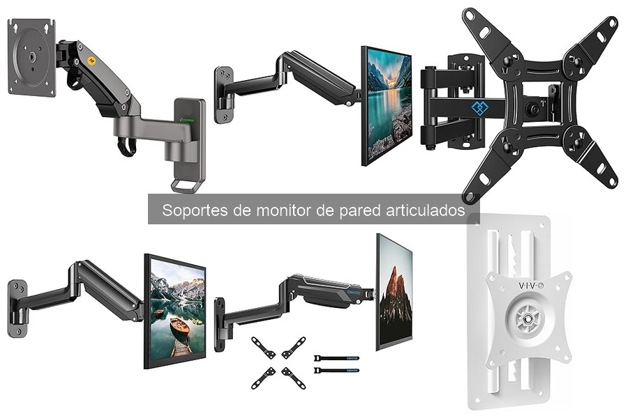 Soportes de monitor de pared económicos para pisos pequeños