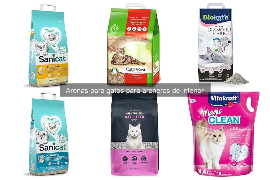 Tipos de arenas para gatos: características y beneficios