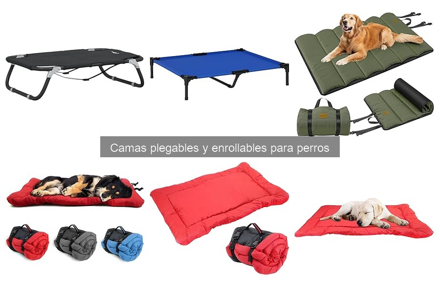 Tipos de camas plegables y enrollables para perros