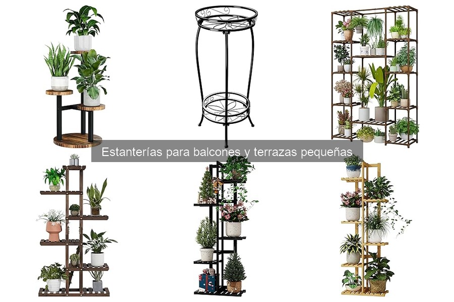 Tipos de estanterías para balcones y terrazas pequeñas