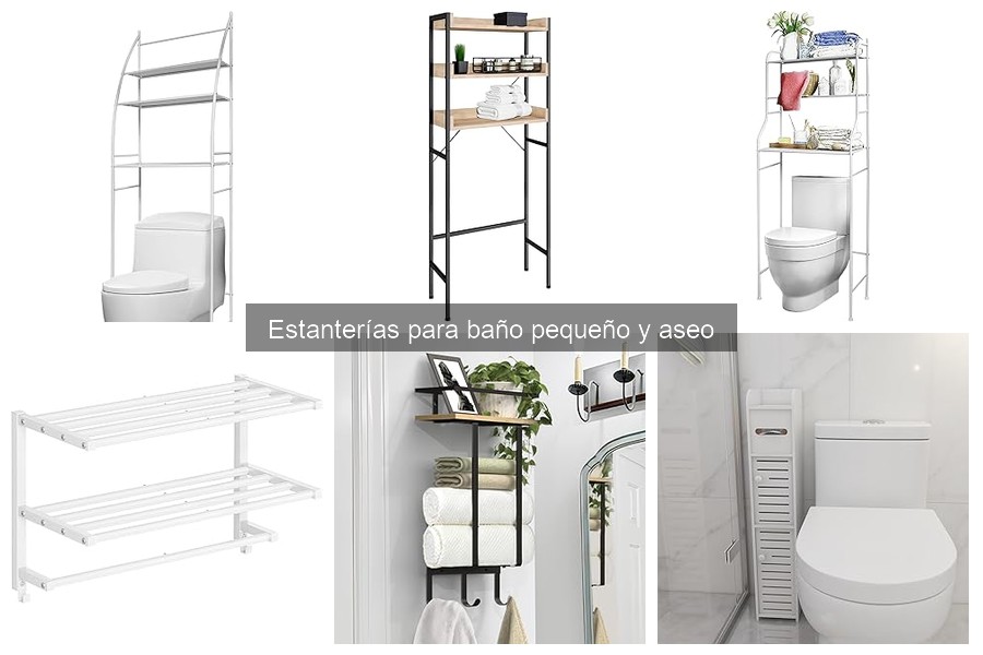 Tipos de estanterías para baño pequeño: opciones y estilos