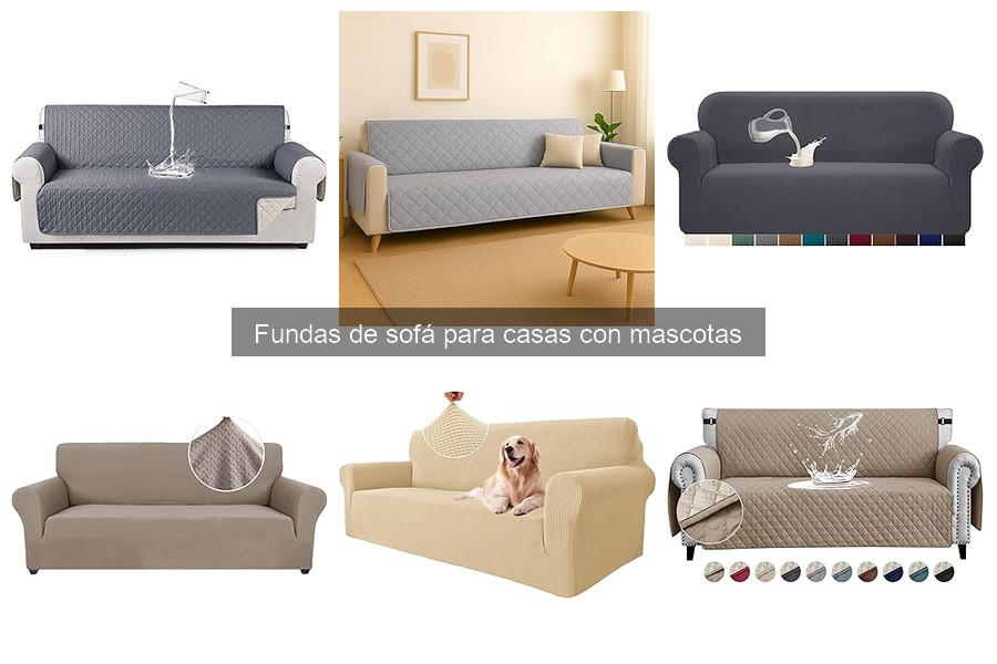 Tipos de fundas de sofá ideales para casas con mascotas